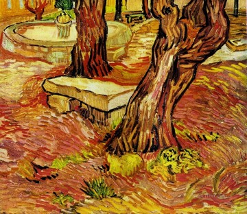 聖ポール病院の庭にある石のベンチ フィンセント・ファン・ゴッホ Oil Paintings